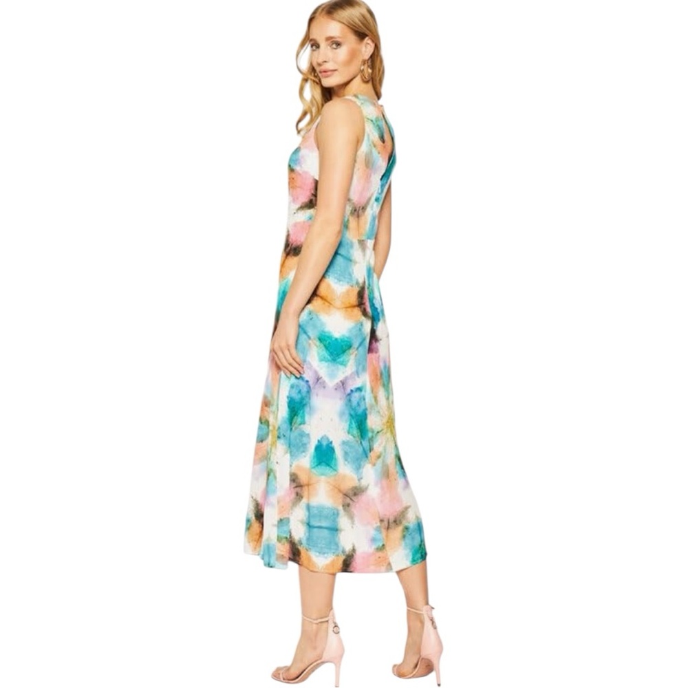 Desigual Fraser Long  Multicolour Tie-Dye Midi Dress Size Xsmall (Euro 36)